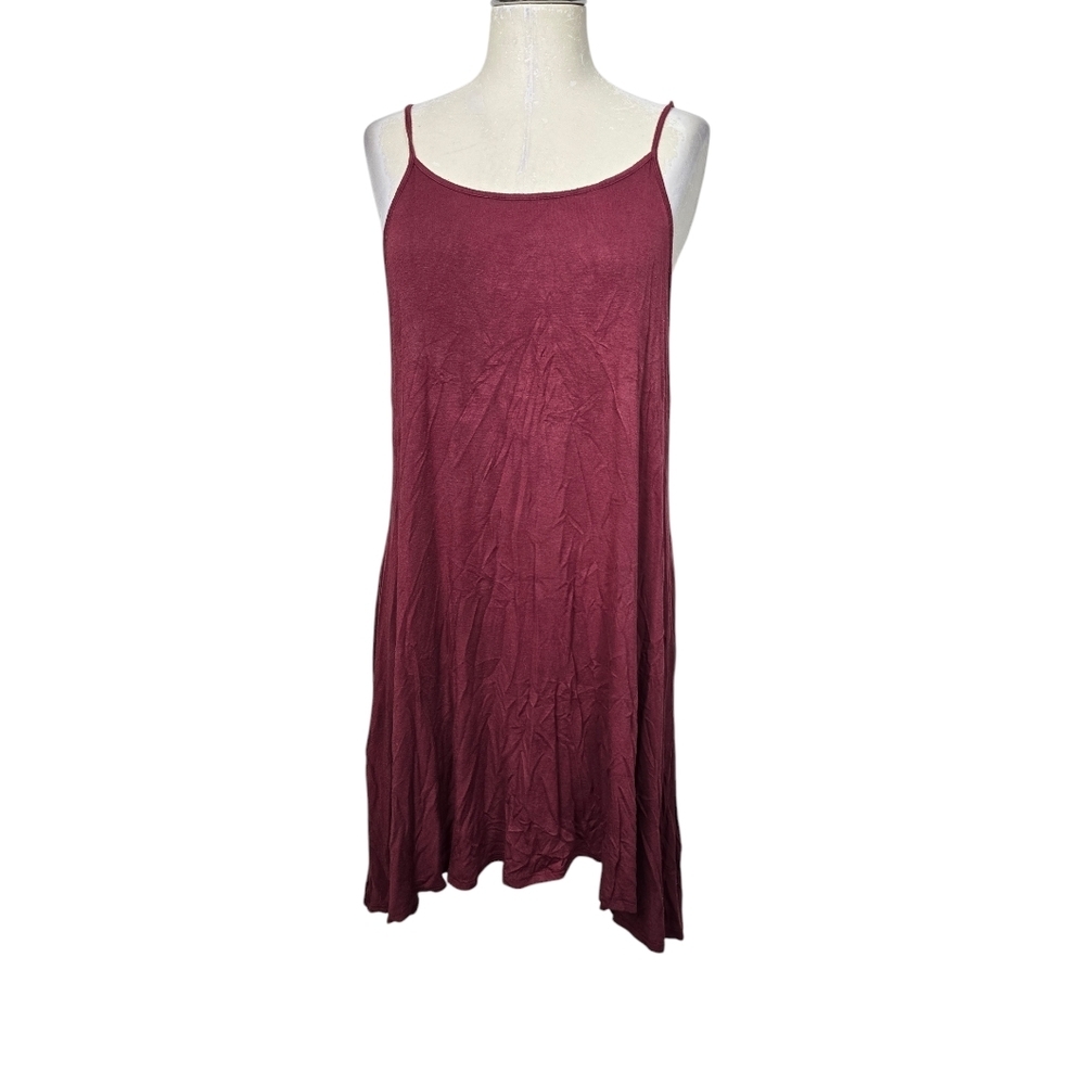 Maroon Stetchy Mini Dress XL